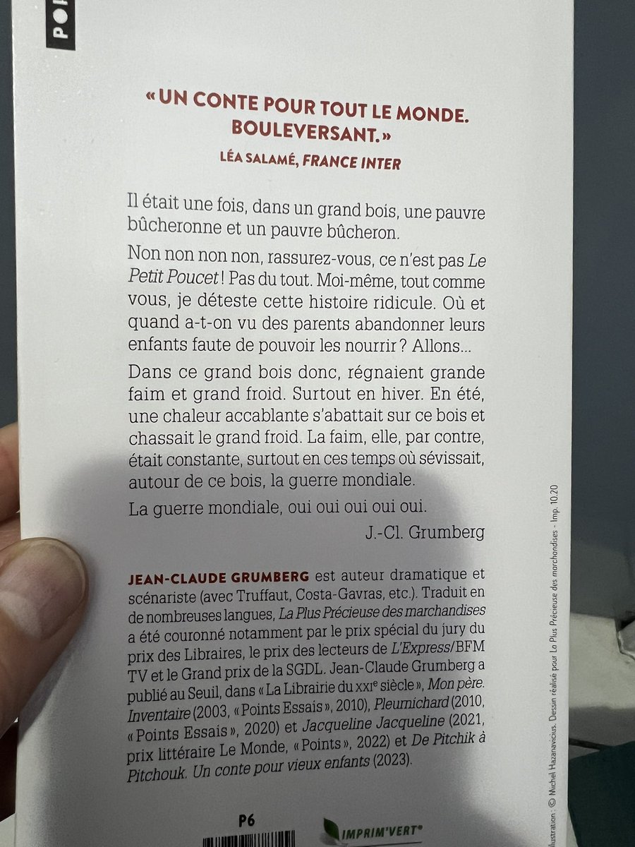 Patrice Leclerc - Gennevilliers 🔻🐝 (@patrice_leclerc) on Twitter photo Je lis La plus précieuse des marchandises de Jean-Claude Grumberg aux éditions <a href="/EditionsPoints/">Éditions Points</a> Je lis La plus précieuse des marchandises de Jean-Claude Grumberg aux éditions <a href="/EditionsPoints/">Éditions Points</a>