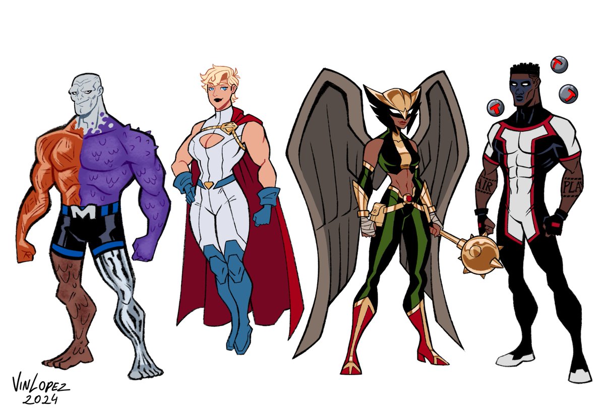 This team will be unlimited 

#metamorpho #powergirl #hawkgirl #misterterrific #dcu