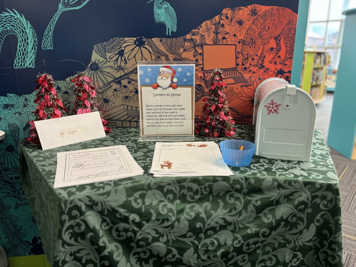 Did your little one drop off their Santa letter at the library? 🎅✨ 

BPL has received a special delivery, straight from the North Pole, with all of Santa’s responses! Stop by the library location where you dropped off the letter to pick up a special note from Santa.
