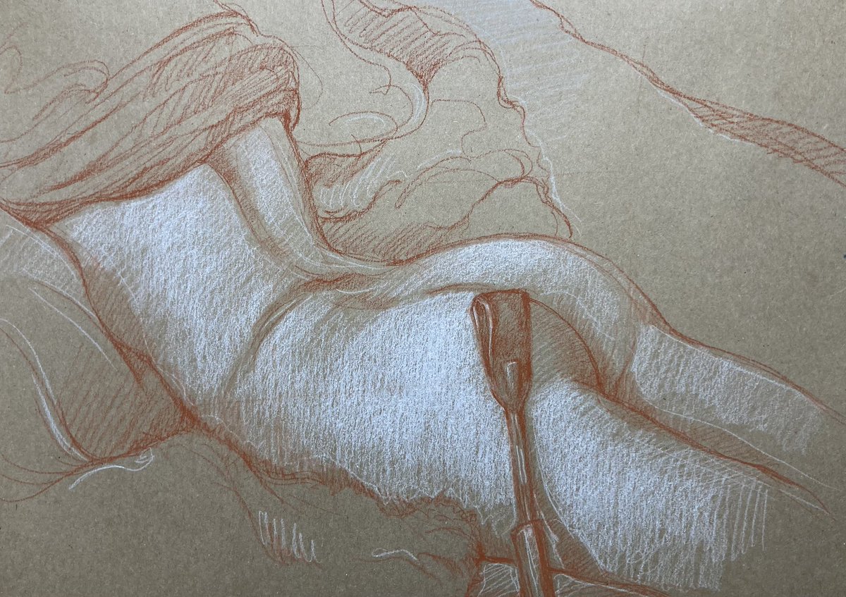 HarryBoudchicha's tweet photo. #calendrierdelavent jour 12 #muse @sharpbladx @blxdeover #lifedrawing , Sanguine et crayon blanc #atelierharryboudchicha https://t.co/vEtwSQ8etX #harryboudchicha , #drawing  #artist #paris14 #FigureDrawing #Artwork #sketchbook #Figure https://t.co/gWtuiKJOfR