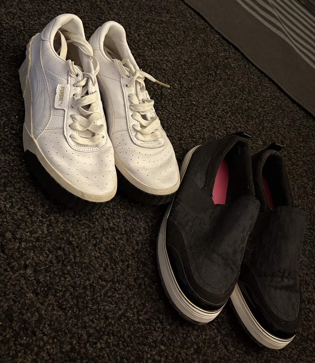 miahmexox's tweet photo. Stepping all over your fantasies… 👣 These worn shoes have been through everything and now they can be yours to worship. DM to claim your place under my feet. 💌 #Paypig #Footboy #WornShoesForSale https://t.co/ynOxEHBtIn