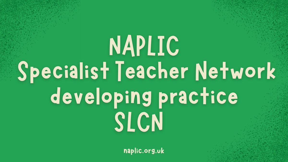 Specialist teachers, join us on 27/1 at 4pm for a session on phonological awareness. Details and bookings: eventbrite.co.uk/e/slcn-special…
Free to members: naplic.org.uk/membership/