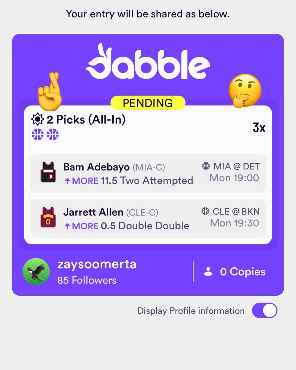 🔒🔒 #PrizePicks