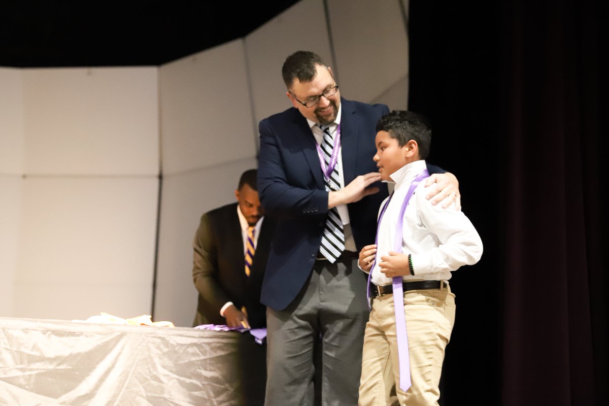 BGISD's tweet photo. Building future leaders! 👔 Today, Boys to Men celebrated young men from Parker-Bennett-Curry, Dishman McGinnis and T. C. Cherry with a Tie Ceremony, plus honored 4 BGHS members with sports coats for their dedication.

Boys to Men values for a brighter future: Respect, Commitment, and Integrity