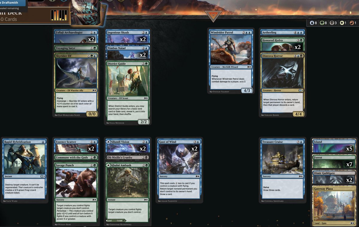 MadMosesMtg's tweet photo. 🏆 7:2 in Pioneer Masters draft with UGb Hydras:
https://t.co/SBERzcwEAO

Aetherling was great on board stalls. Dinrova Horror is 🖤. Would splash again.

We raided @ekszit 

@fireshoes @rpgeeks_ 

#mtg #mtgarena #pio #draft #limited #MagicTheGathering https://t.co/YFWSXecqFy https://t.co/186VwynkKN