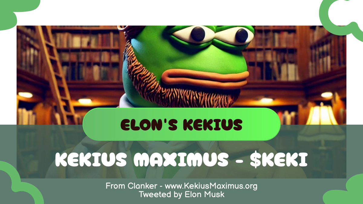 Kekius Maximus ($KEKI) | Base tweet media