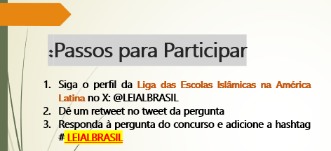 LEIALBRASIL's tweet photo. 🎉 Em celebração ao Dia Mundial da Língua Árabe, @LEIALBRASIL, em colaboração com @joud_charity, está organizando o Concurso do Dia Mundial da Língua Árabe! 🌍📚

Qual é a data do Dia Mundial da Língua Árabe?

🎉 Responda para ganhar prêmios! 💰

📜 Leia as regras nas imagens https://t.co/VRaKDoQnRU