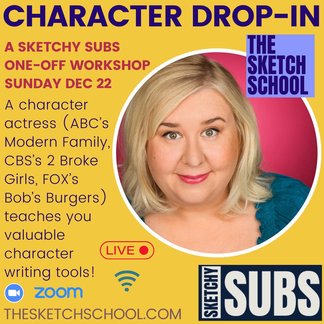 LIVE online this Sun!
 With @Jaime_Moyer! 😁🤣thesketchschool.com/sketchysubswor…