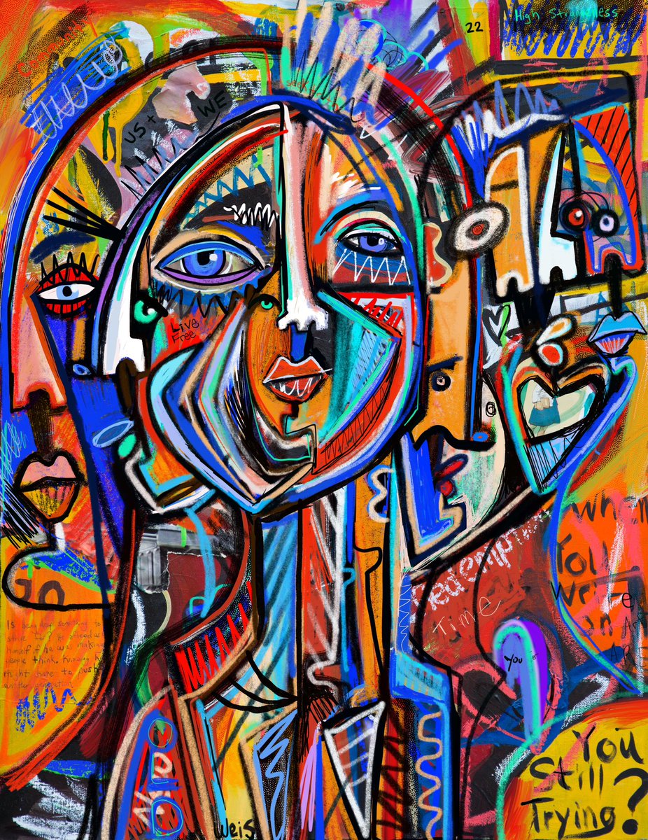 Here for the friends and art.