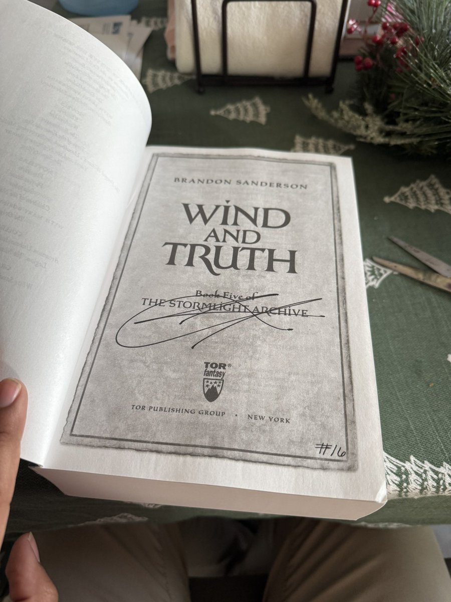 chrisflowerz23's tweet photo. @BrandSanderson @torbooks I’ll need to reorganize my bookshelf, but it’s finally here! Thank you so much for my copy! It will be cherished forever! https://t.co/Y9dtRofPve