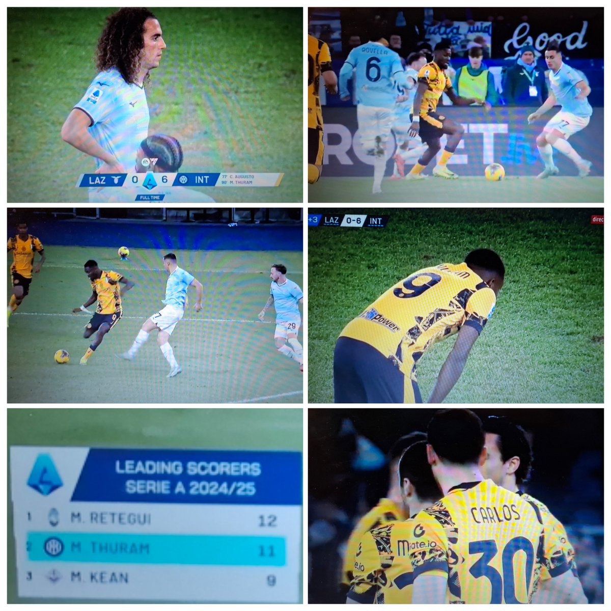 XavBarretFoot's tweet photo. Sinon, la Lazio Rome, qui restait sur 3victoires d'affilée tcc (dont 2 contre Naples) explose face à l'Inter 0-6 ⚽️ du coup, les Nerazzurri reprennent 3points d'avance en #serieA sur les Laziale #LAZINT #Calcio #football https://t.co/oeUfz2CLJC