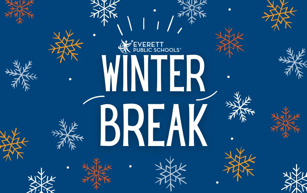 Winter break is almost here! All students will have early release this Friday, Dec. 20. We hope you have a warm and happy winter break with family and friends. All schools will be closed Dec. 23, 2024, to Jan. 3, 2025.