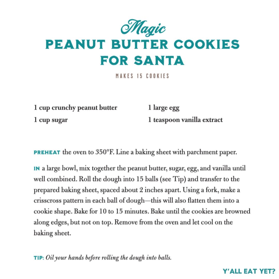 WandajuneHome's tweet photo. Santa can't resist these magic peanut butter cookies... and neither can we π #YallEatYet
#WandaJuneHome #MirandaLambert #HomeDecor #HomeGoods #Recipe #Cookies https://t.co/Ml5mtyWvUv