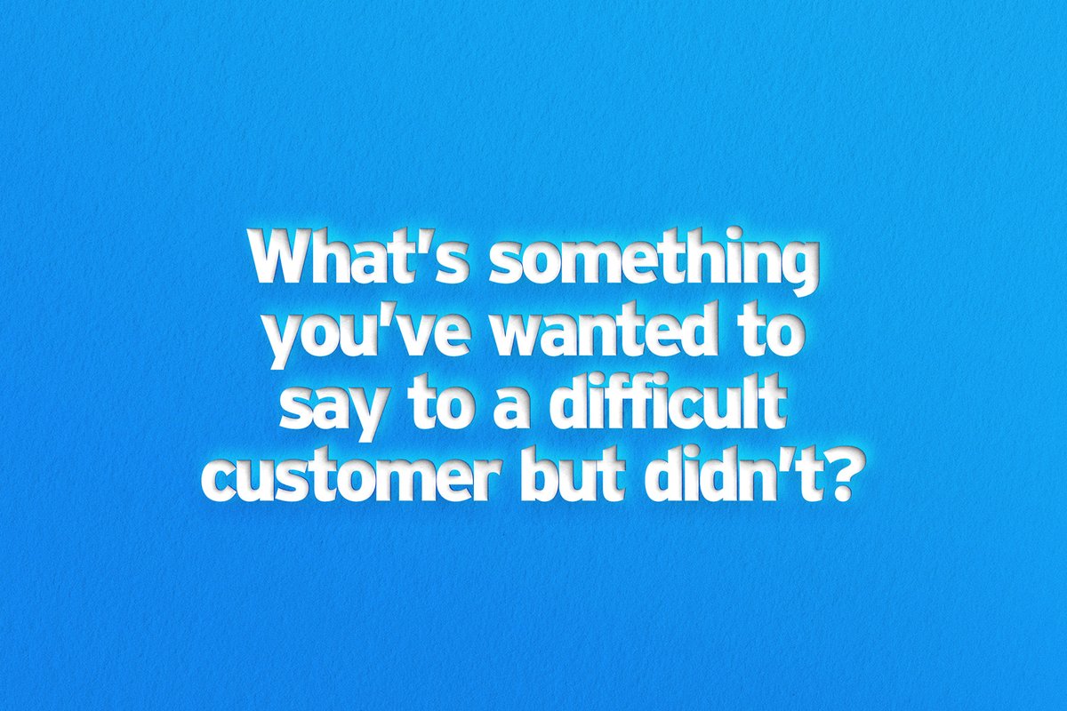 WrapMastersTM's tweet image. What’s something you’ve wanted to say to a difficult customer but didn’t?

#difficultcustomers #customerservice #employeetips #professionalcommunication #conflictresolution #customerfeedback #customersatisfaction #businesstips #workculture #customerexperience