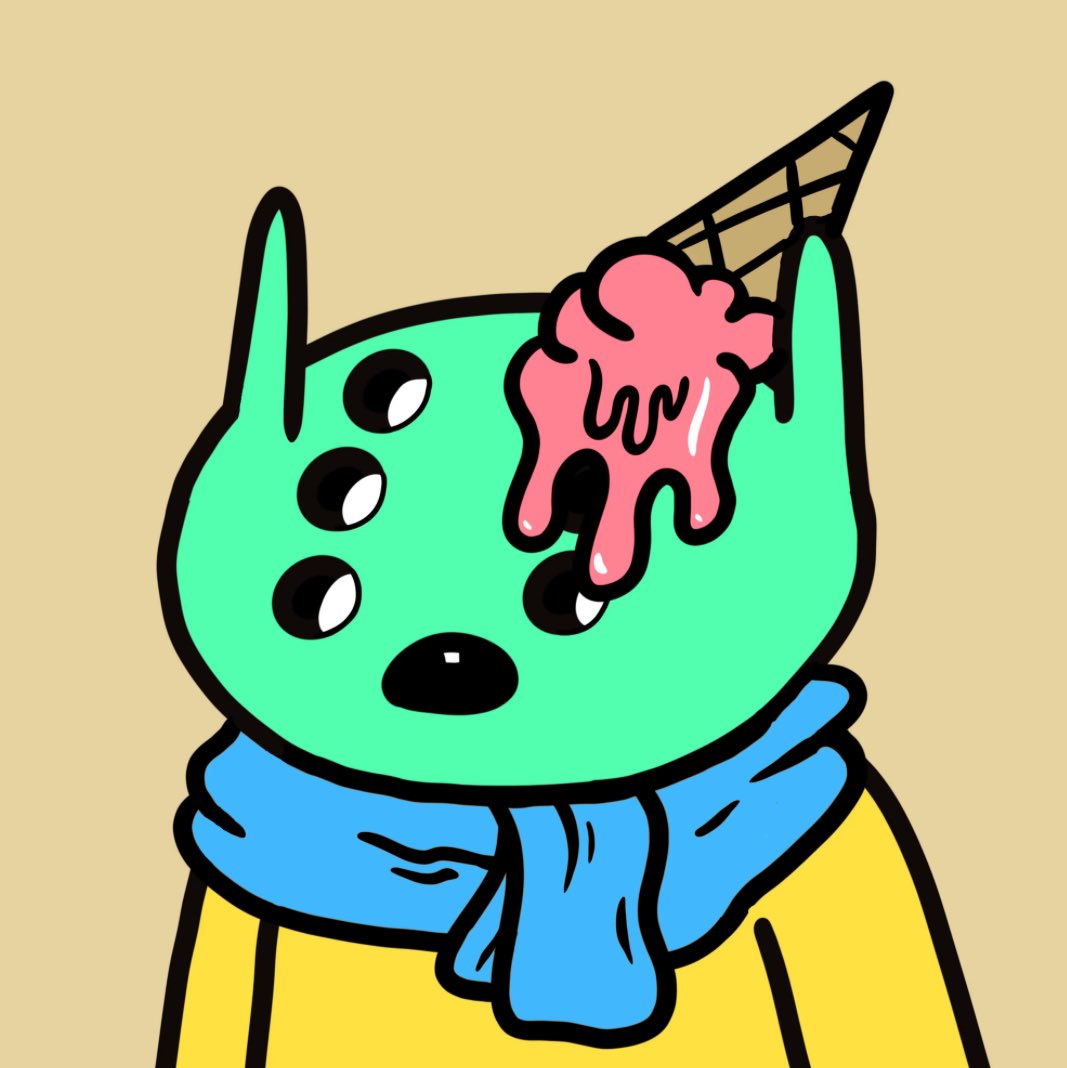 NFTGandalf's tweet photo. @alienfrens My fren since mint but had to upgrade to the Olu 🍦 https://t.co/ExDDZwD2EP