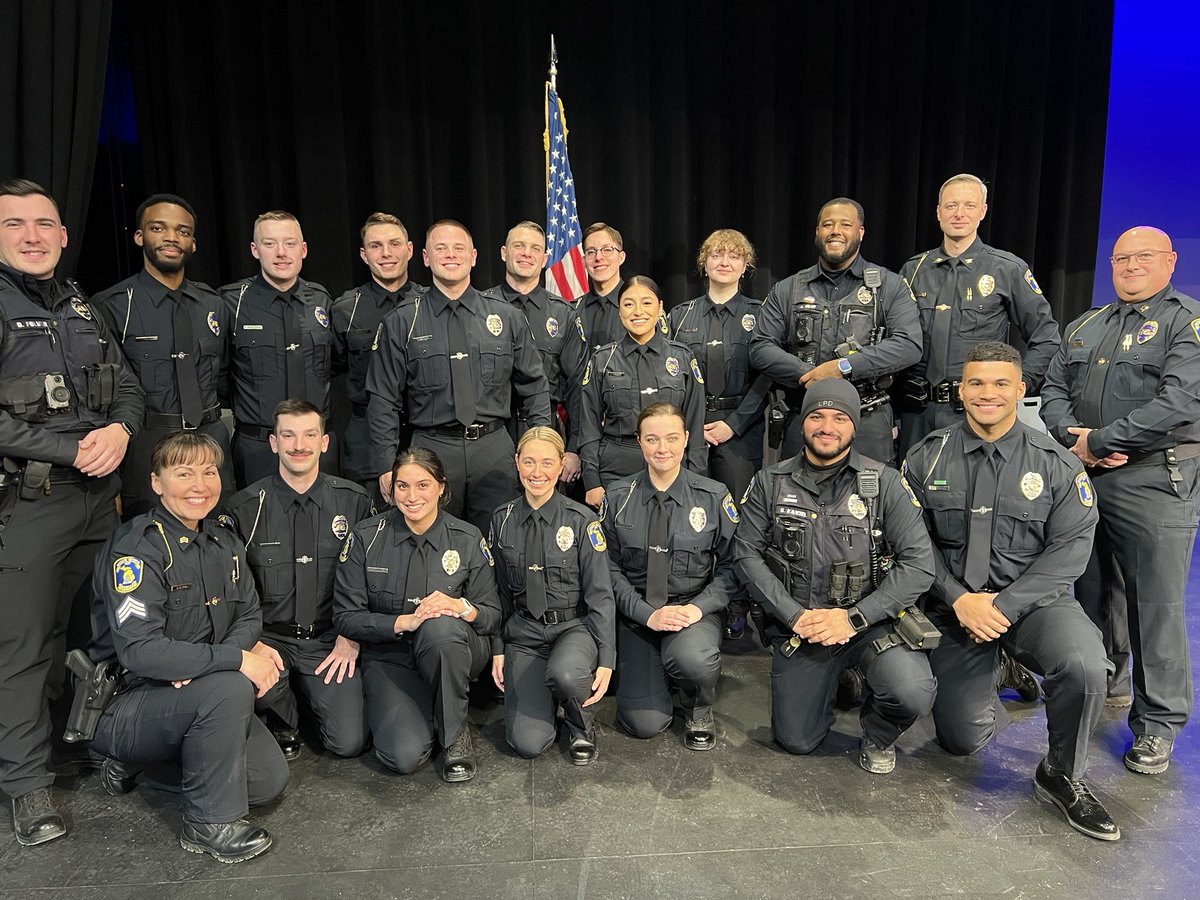 Today, 11 new officers officially joined our ranks, and as you can tell, they’re already well ingrained with a lot of the team! 

We are honored that each of you have chosen to serve the City of Lansing and we look forward to watching you thrive in your careers here! 🚔 #LPD212