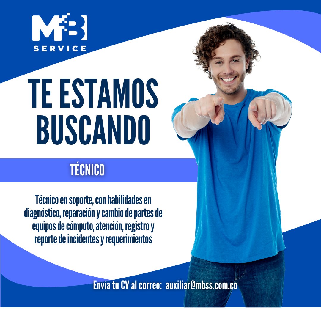 MBservicesystem's tweet image. 🤩 En MBS estamos ampliando nuestro #Equipo. Si te encuentras en Cali, Pereira, Barranquilla o Medellín, puedes unirte al #TeamMBS. Estamos buscando técnicos con experiencia en soporte, diagnóstico, reparación y cambio de partes de equipos de cómputo. 👉auxiliar@mbss.com.co