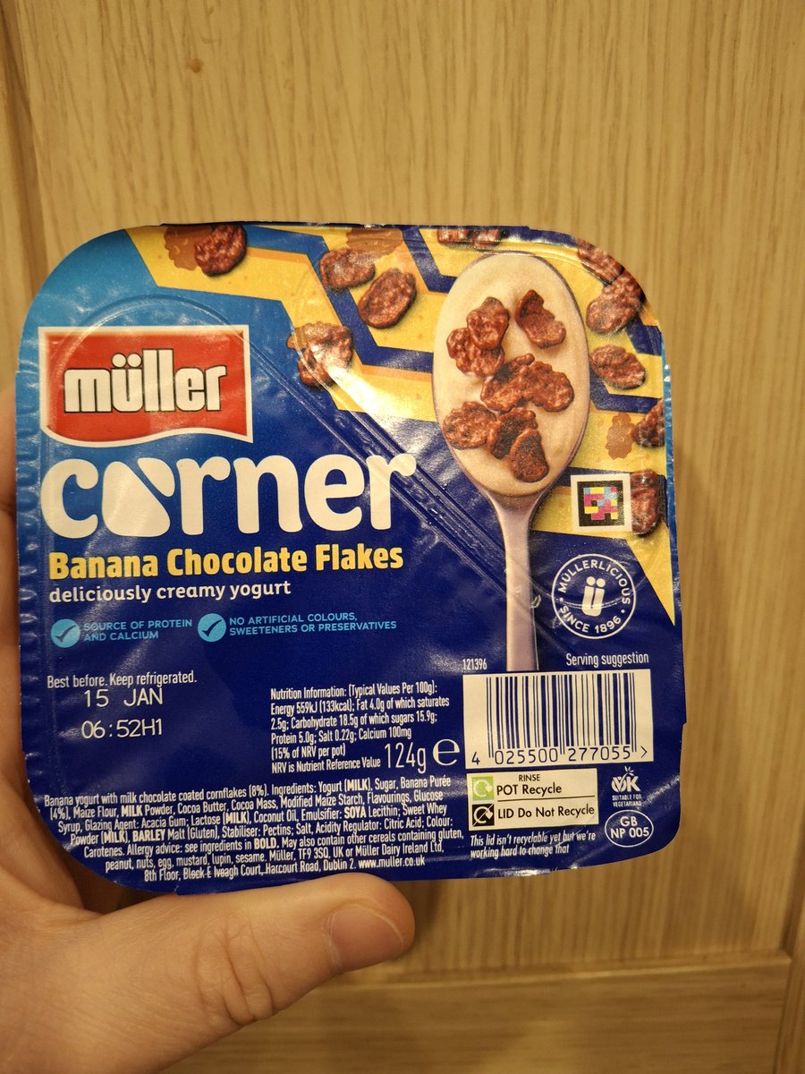 _aramsay's tweet photo. @MullerUK_Ire are these the new diet brand of corner yogurts? Bought 10 from @asda this weekend and some are like this! Diet corners 🤣 https://t.co/Xexy7iKdKF