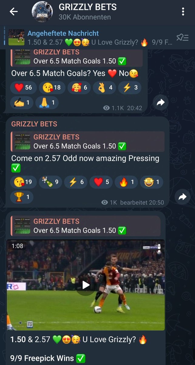 grizzlybetslive's tweet photo. 9/9 Freetip winnings Simply fantastic 🥳 one profit day after the other! You can join our VIP for free: write to us now on Telegram 😍💚

You can also simply book your membership here:

https://t.co/UgUnkgRE7Q https://t.co/Yj39cjfNCj