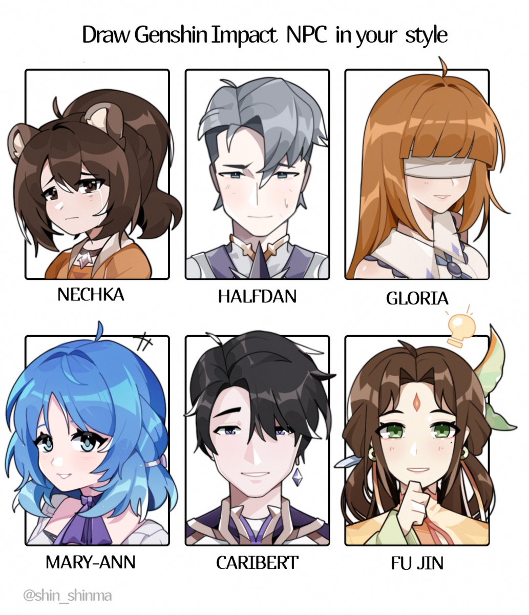 shin_shinma's tweet photo. #GenshinImpact #Genshin #Nechka #Halfdan #Gloria #Mary_Ann #Caribert #Fu_Jin https://t.co/BFOTmpEzHX