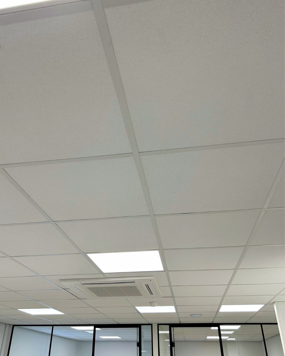Part of a wider fit out project in Bristol, our customer's suspended ceiling installation is working hard behind the scenes - literally. From concealing ductwork to improving acoustics, the false ceiling is a huge factor in the project. 🙌

#FitOut #SuspendedCeiling