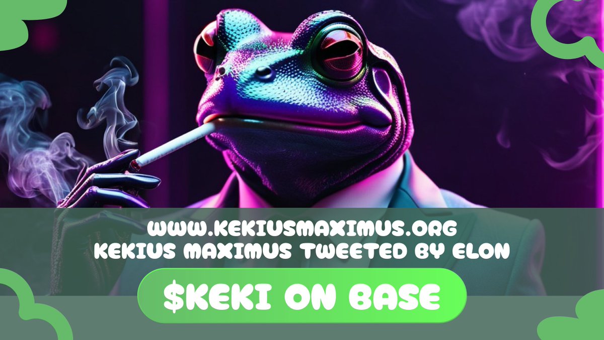 Kekius Maximus ($KEKI) | Base tweet media