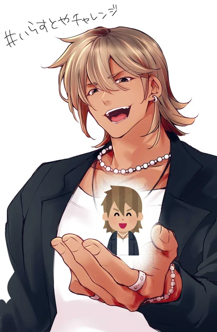 #いらすとやチャレンジ 描いてみたかったギャル男 