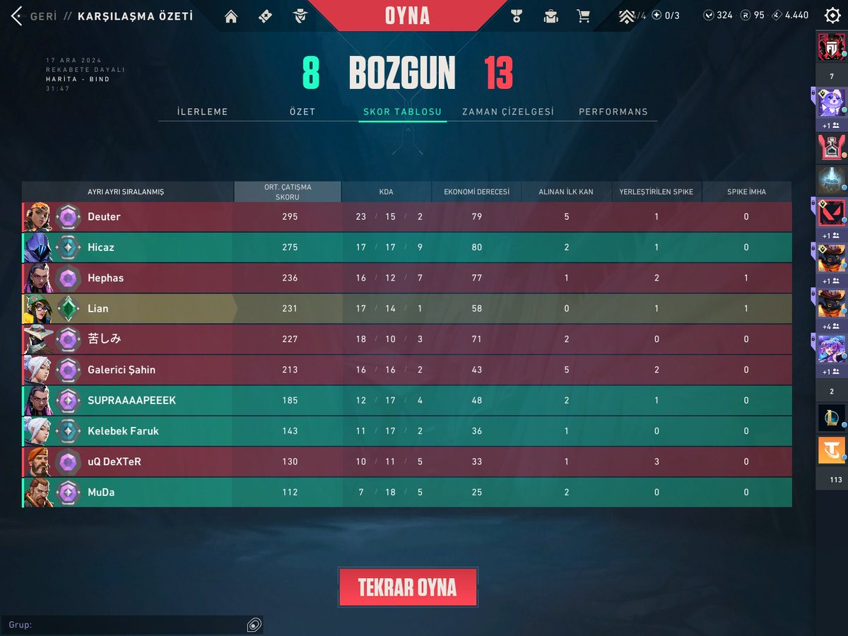 1 hafta oyuna girmedim sadece nasıl takımıma plat atabilirsin ya???? üstelik adam kendisine smoke atıp sadece stinger oynadı şaka gibi... işte bu yüzden oyuncu falan hiçbir bok haketmiyorsun riot #valorant