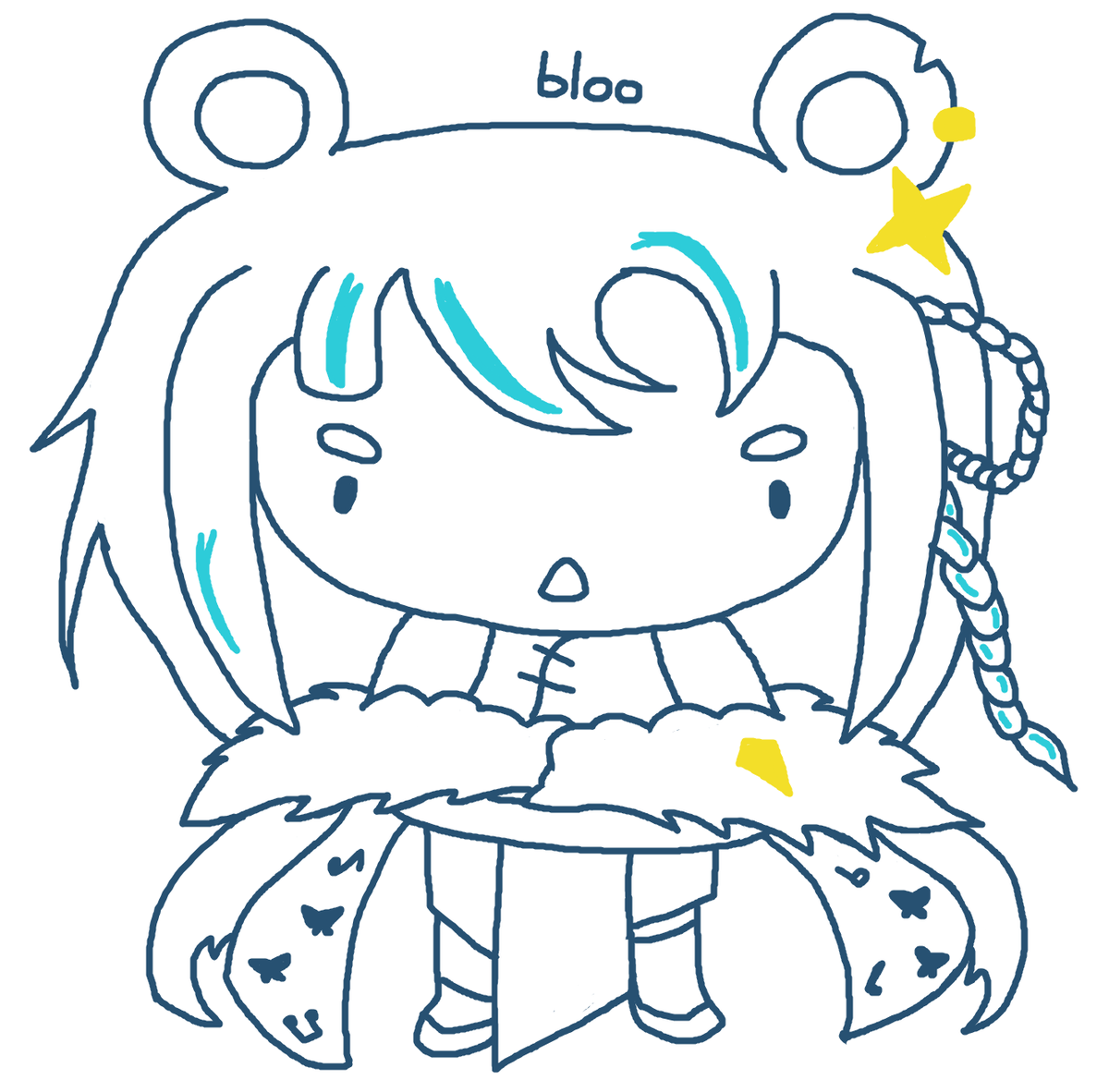 this outfit is so hard to draw this is missing like 500 details