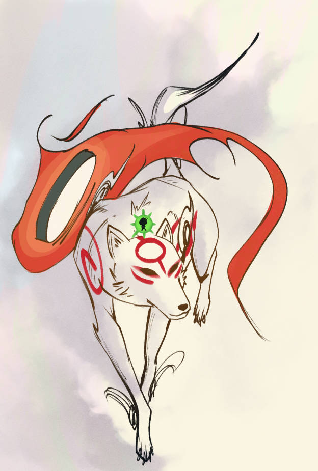midniterei's tweet photo. Fanart of Okami cause I hear there is going to be another game.

#digitalart #fanart #okami #art #furry #furryart https://t.co/KAX21M5xDo
