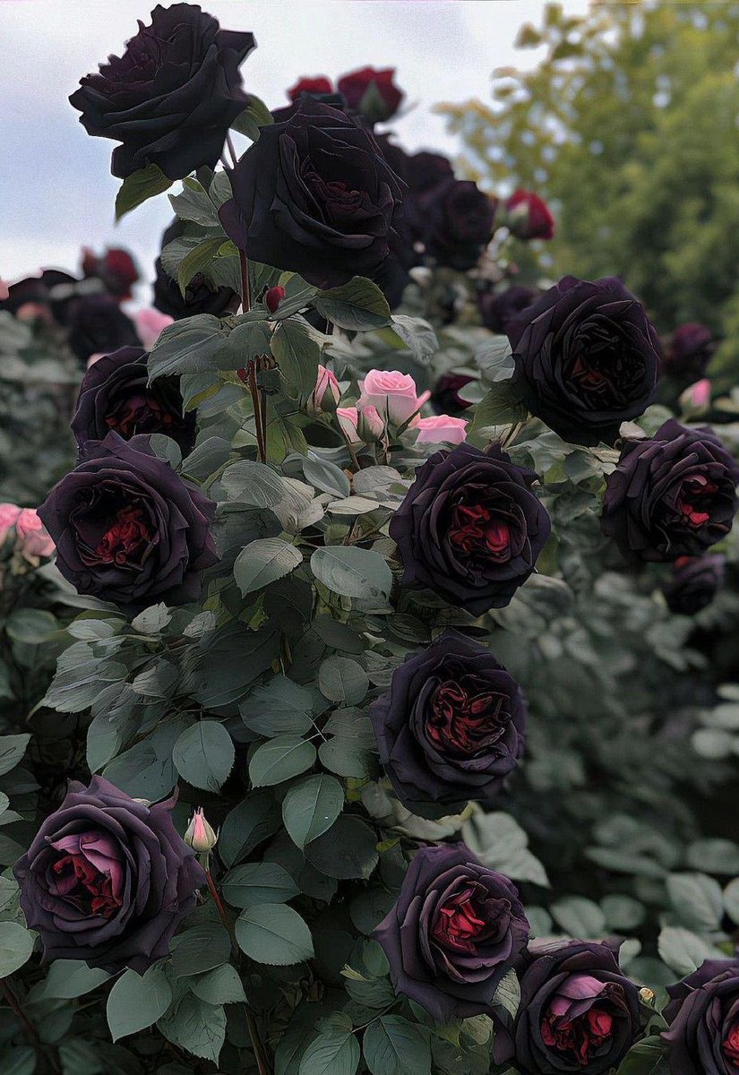 stcl99's tweet photo. not real but still beautiful a goth garden https://t.co/vPzJVjZSYq