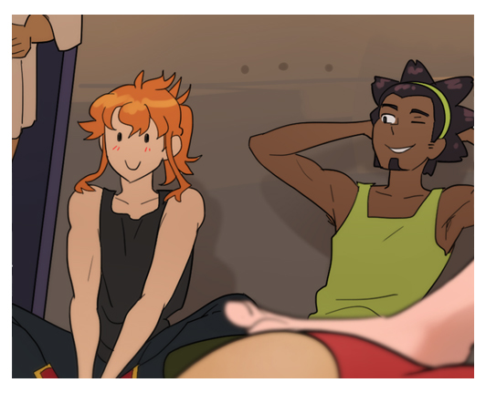 Flipfloppery's tweet photo. It's a good day in the Athena! https://t.co/nfucfLAako #webcomics #awakencomic #hiveworks https://t.co/iocs7zrKex