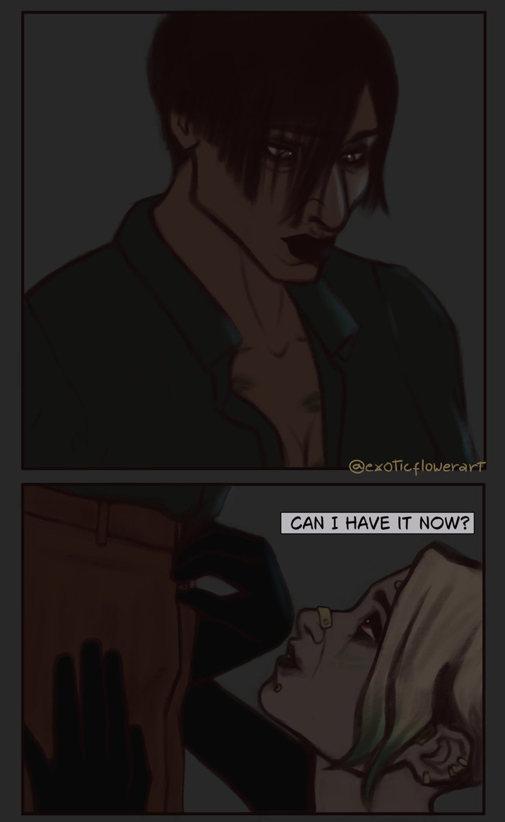 exoticflowerart's tweet image. meal time for margot #marvika #Sevika #margot #arcane