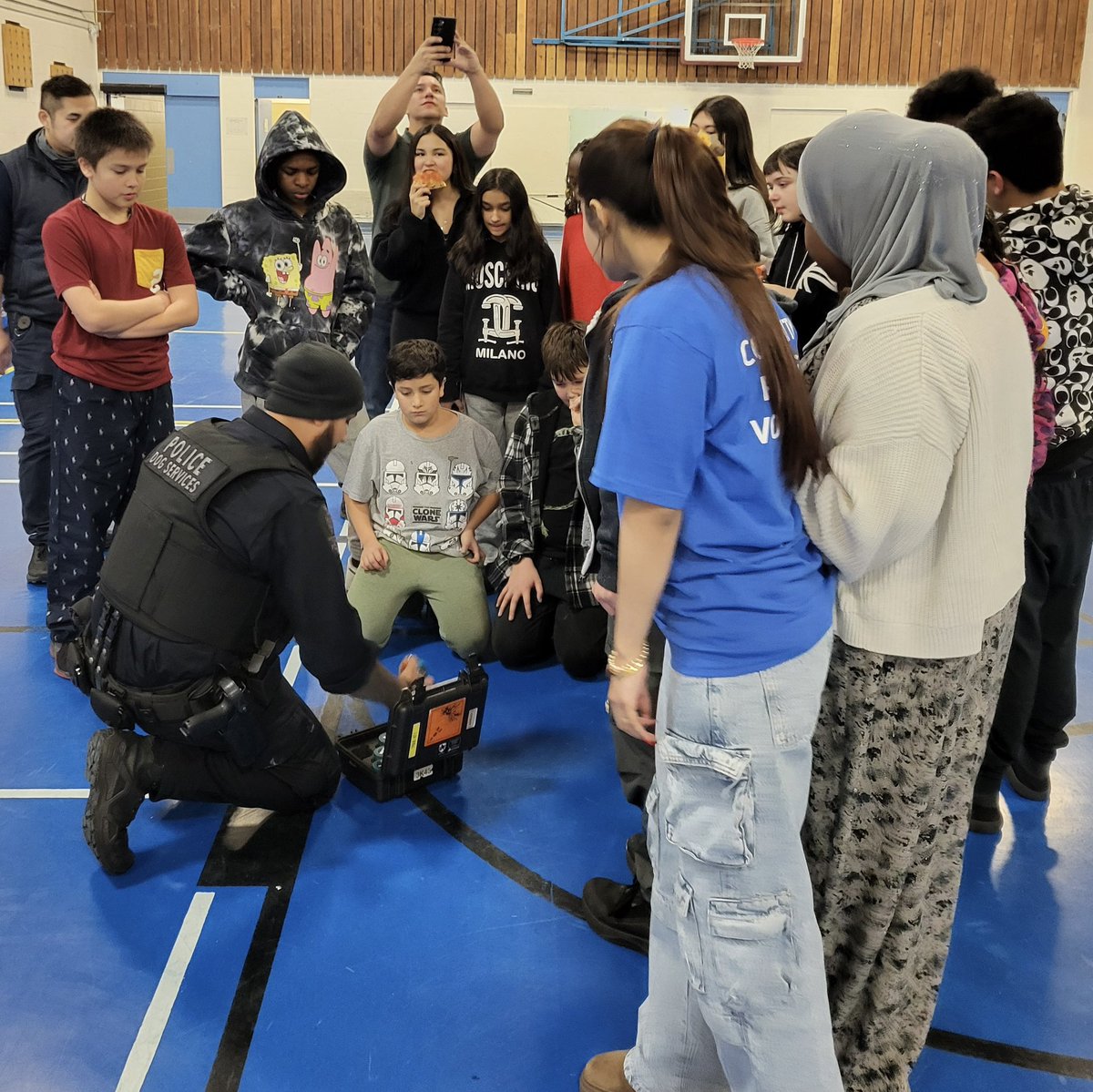Blue Eagle Community Cadets (@mvtp_blueeagle) on Twitter photo Thank you to <a href="/MVTP_K9/">Transit Police K9 Unit</a> Cst. Basi and police dog Chopper for visiting the #EastVan Blue Eagles to show us how you look for explosive scents on the transit system. Thanks for keeping us safe! Thank you to <a href="/MVTP_K9/">Transit Police K9 Unit</a> Cst. Basi and police dog Chopper for visiting the #EastVan Blue Eagles to show us how you look for explosive scents on the transit system. Thanks for keeping us safe!