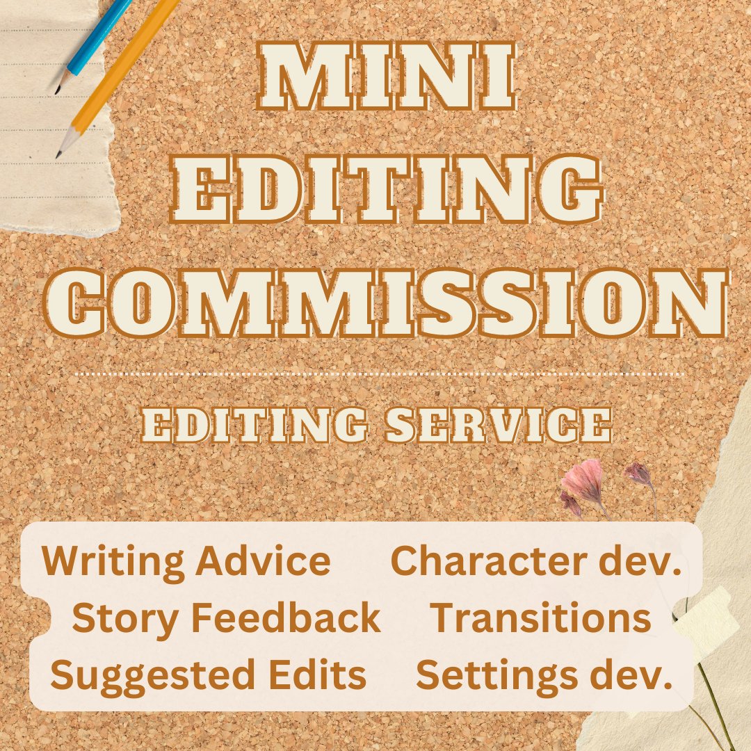 WritingDD2R's tweet photo. If you are looking for quick feedback or some writing advice, my shop is the place for you! 📚

Unlike my other commissions, these orders will be fulfilled within 1-week of ordering!

https://t.co/NSqWOHZiWe

#editingcommissions #freelancewriter #firstpagefeedback https://t.co/8TDIKoMlpu