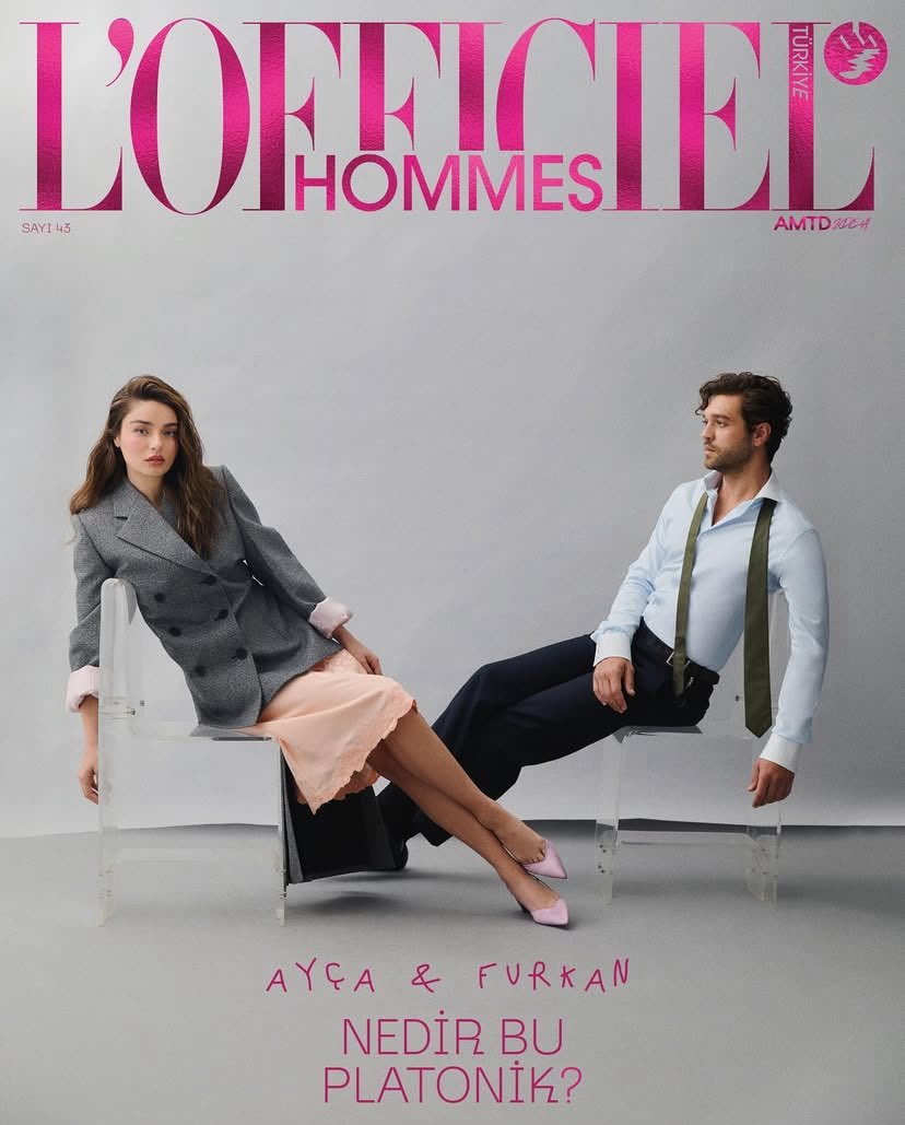 #AyçaAyşinTuran ve #FurkanAndıç ikilisi "L'OFFICIEL Hommes" dergisinin yeni sayısına konuk oldu.💥