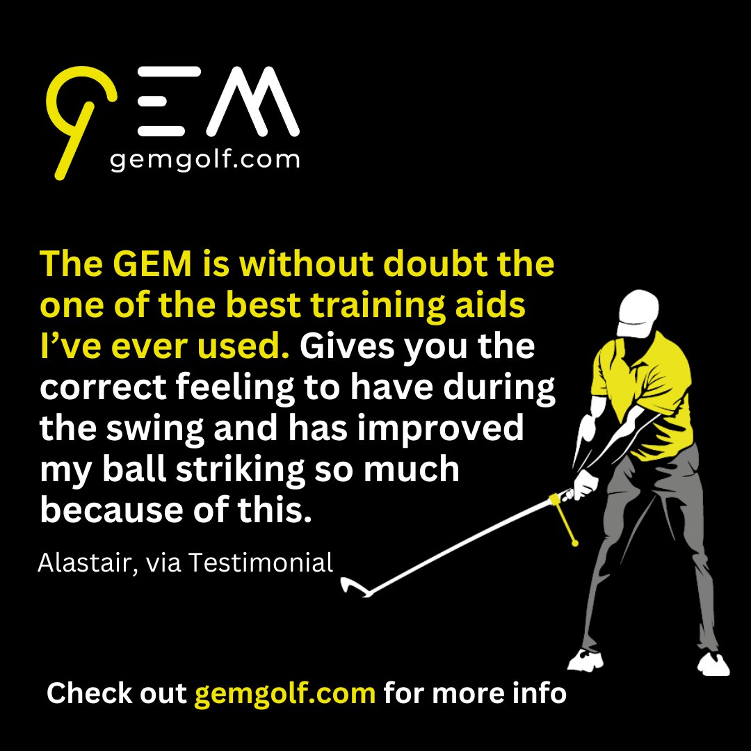 gem_golf's tweet photo. Ready to transform your golf game? Discover the training aid everyone is talking about! 🏌️‍♂️ Visit https://t.co/6kki7F4ZkM for more details!

#TheGEM #GEMGolf #GEMGolfReview #Testimonials #TrainingAid #GolfSwing #FixYourSwing #FullSwingGolf #GolfTrainingAid https://t.co/YBdIwfjtfL