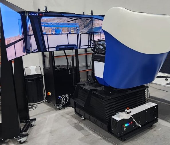 VehiclePhysics's tweet photo. Testing the simulator of the BIG truck in the big cockpit.

Rate my setup 😁

#Unity #Unity3D #MadeWithUnity #Simulator #Physics #Machinary #Engineering #Trucks #Driving https://t.co/pZXVyMEfHi