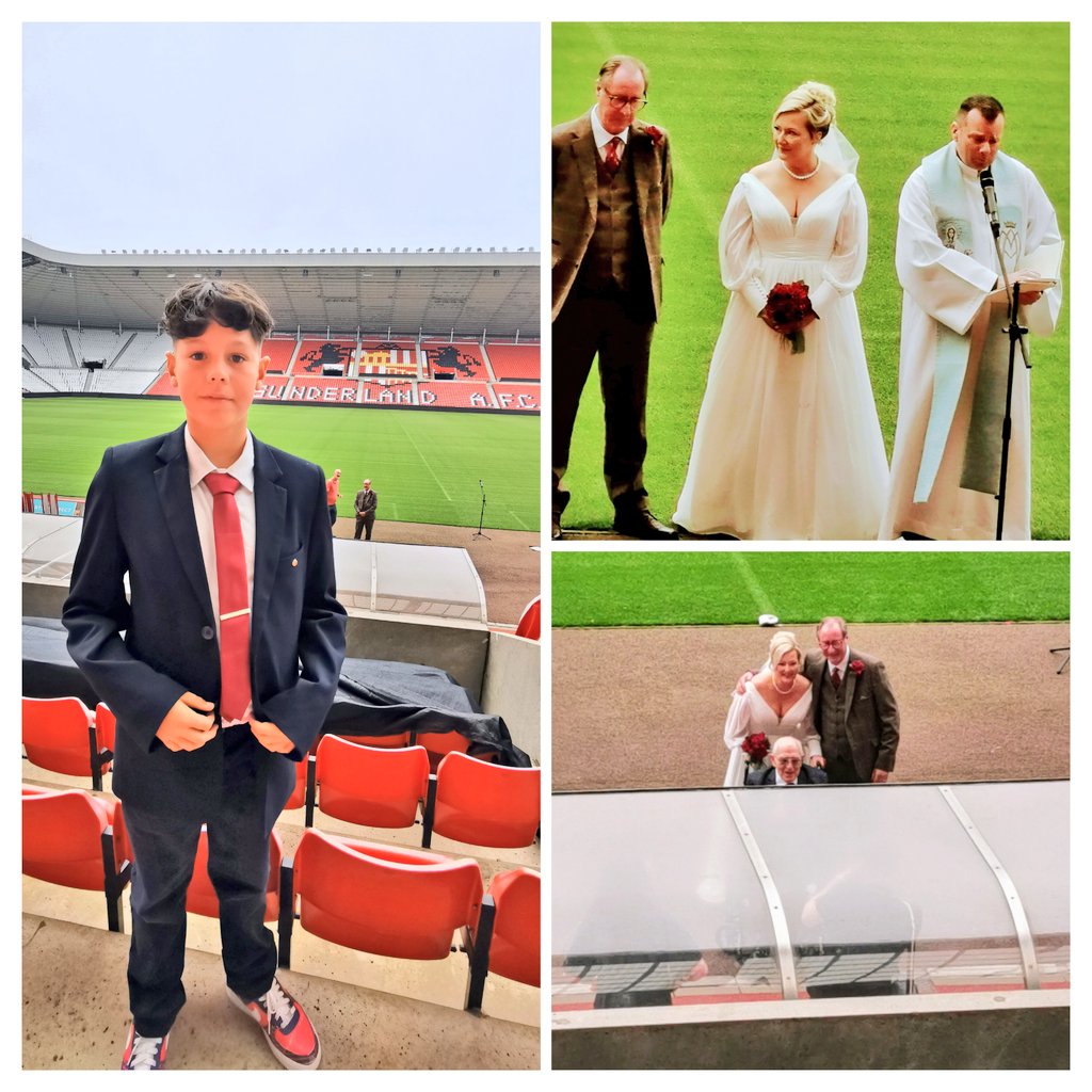 Georgesparents's tweet photo. @SunderlandAFC From the stands on Friday the 6th September 2024 at the beautiful wedding of @Tweed_Barnesy @JoanneYougson blessing by @frlydensmith #georgeforster
❤️❤️❤️ https://t.co/lOZmMOKDie