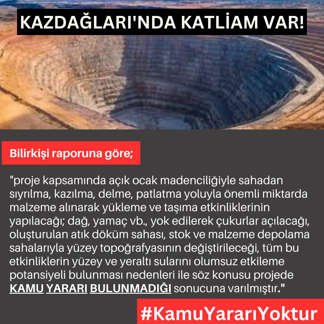 KazdaglarK's tweet photo. Kazdağları halkı tarımla geçiniyor. Madenler insanların geçim kaynağını, köylerini ellerinden alıyor. Bilirkişiler  #KamuYararıYoktur dedi. Ama siz duymuyorsunuz. @TC_Danistay https://t.co/R5FLFEWdna