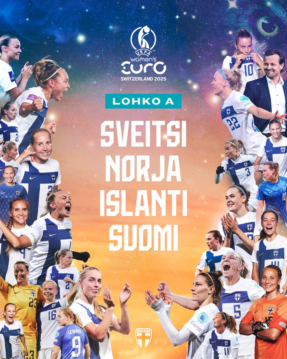 Helmareiden EM-kisalohko! 🇨🇭-🇳🇴-🇮🇸-🇫🇮

See you in Switzerland!

#Helmarit #MeOlemmeSuomi #EURO2025 #WEURO2025
