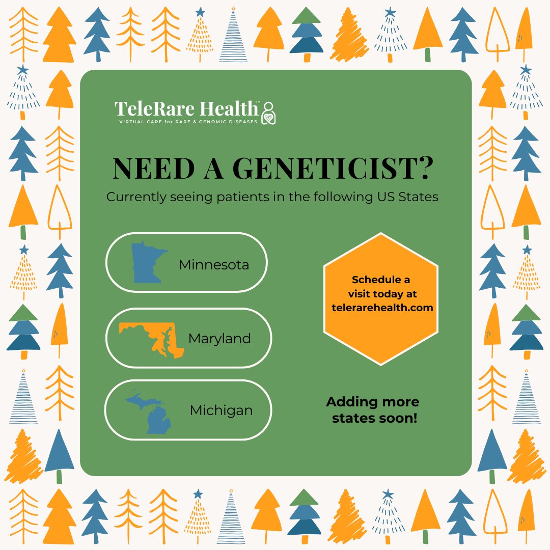 TeleRareHealth's tweet photo. The holidays are hectic—getting answers for your health shouldn’t be. Schedule a consultation with TeleRare Health and start 2025 with clarity and confidence.
#telerarehealth #virtualclinic #telehealth4rare
Schedule an appointment today at https://t.co/oUj0pwnB1D https://t.co/2OZh9WRqdM