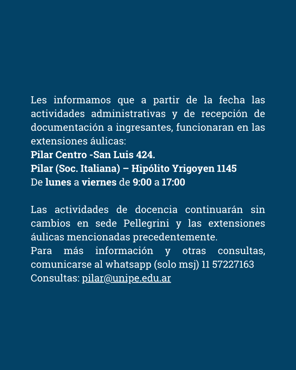 Información importante 👇