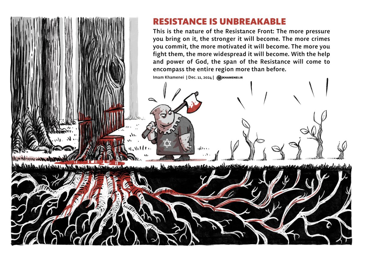 Khamenei_m's tweet photo. 🔰 Resistance is unbreakable https://t.co/KYhh5wYdG6