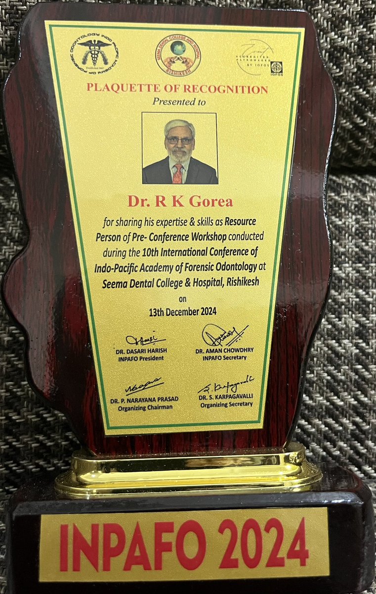 GoreaRK's tweet photo. Conducted a Pre conference workshop on Bitemarks along with Dr Parul Khare Sinha at the 10th Conference of Indo Pacific Academy of Forensic Odontology at Seema Dental College, Rishikesh. https://t.co/rOta6pdFcr