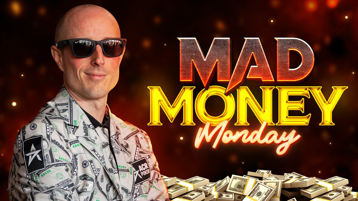 Gripsed's tweet photo. 🥳 Happy Mad Money Monday Fam!
🔴 LIVE https://t.co/XCPYgbMWrE
💸 Giving Away Over $500+ Today

To Join the Fun👇
🥇 Retweet this ($20 Giveaway)
🥈 !Play the $50 Mega race at 5pm
🥉 Join the $500 Added Homegame
🏆 Hang out in chat for more prizes! https://t.co/uaWo4K5E6n