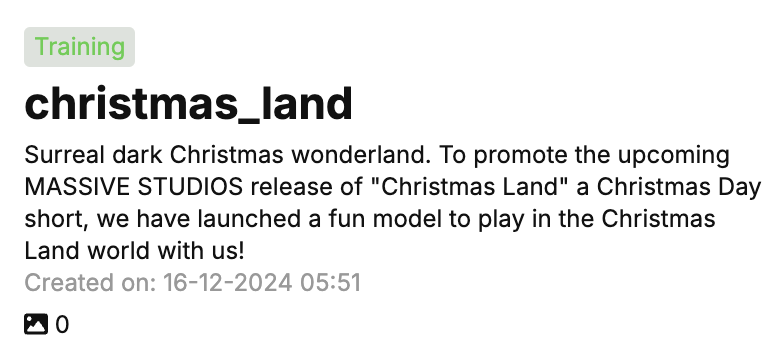 dustinhollywood's tweet photo. COMING SOON! 🎄🎅 @ai_massive - 'Christmas Land' model for the upcoming short. Our world is taking over this Christmas 😈🤘 #ChristmasLand #AiFilm #MASSIVEStudios #TheMassive #Christmas https://t.co/WuZJkRqkwR