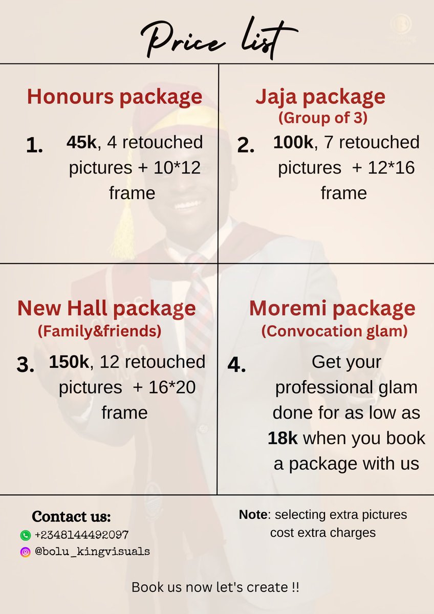 Hi grads, Capture More Than the Moment,Tell Your Story!
This isn’t just the regular convocation shoot. It’s your journey, your challenges, your wins. Celebrate your convocation in a special way that captures the story behind the smile. Let’s turn your memories into a legacy. 👇