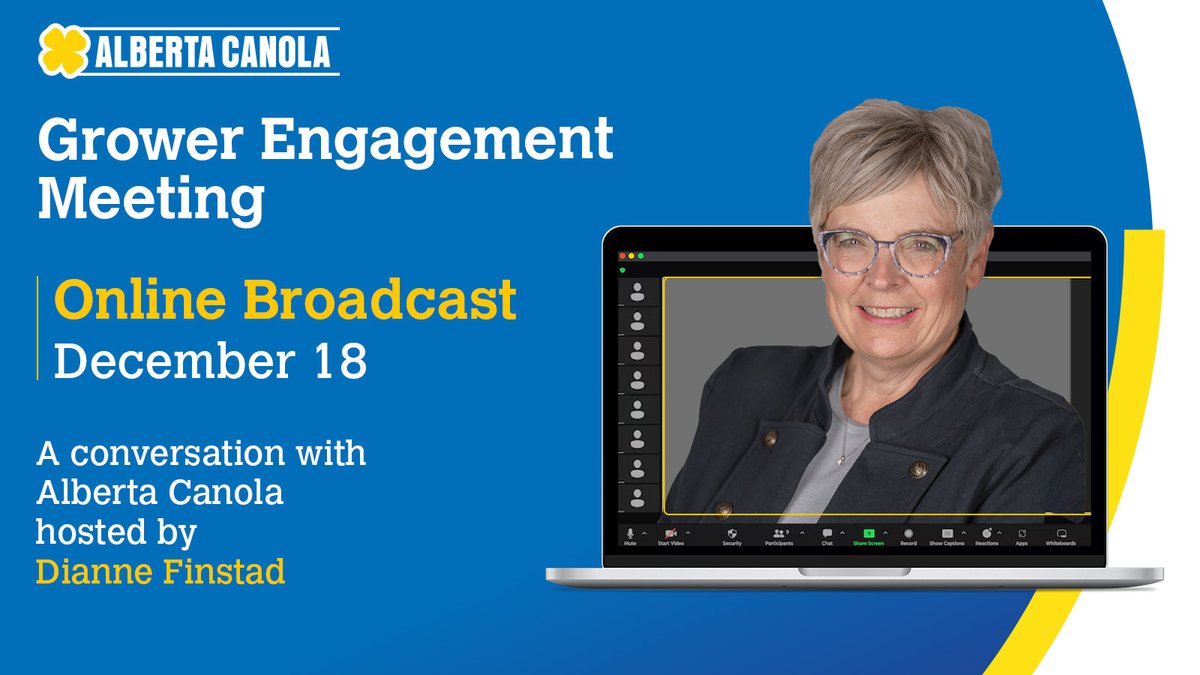 Join us online to learn what Alberta Canola is doing to help farmers succeed. We work for farmers, and we need to hear from farmers!
loom.ly/NC2z3is
#CdnAg #WestCdnAg