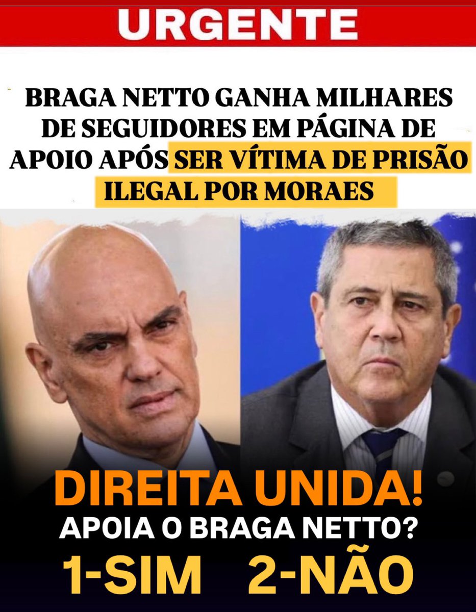 👇👇
SIGA @BragaNetto_

Dê um RT para nos apoiar!